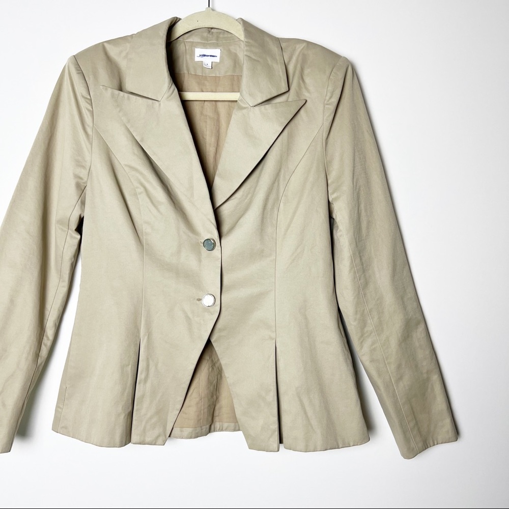 Revolve Song Of Style Structured Khaki Blazer - image 4
